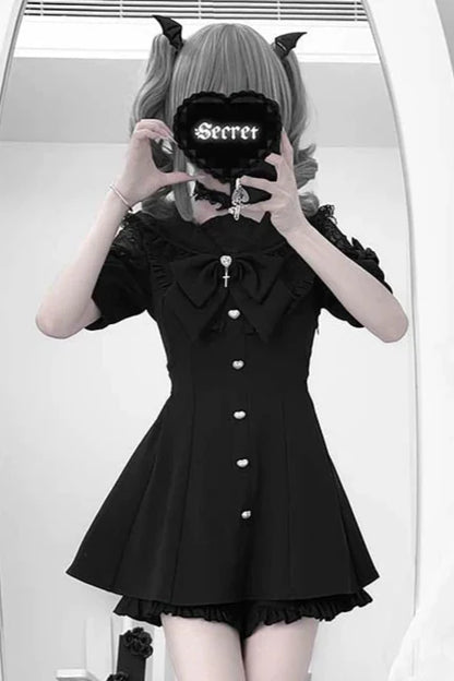 Dark Knight Jirai Top + Ruffle Pants