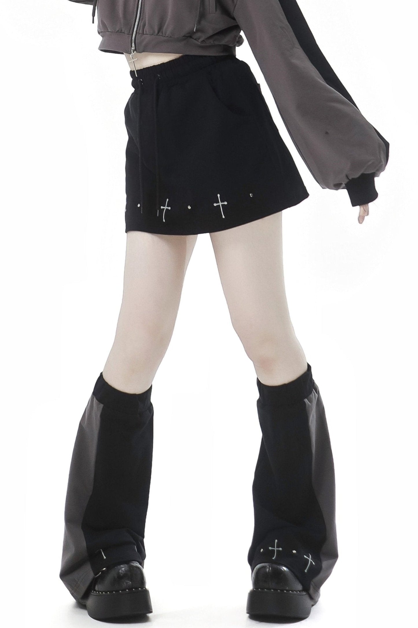 Girly Black Grace Sweatshirt Set
