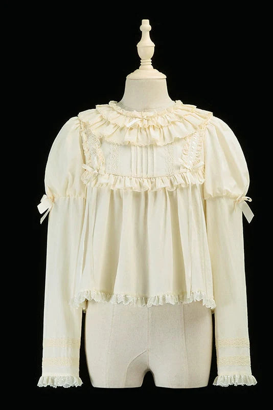 [pre-order] Marionette Lolita Jumper Skirt + Ruffle Collar Top + Flare Skirt + Lolita Dress