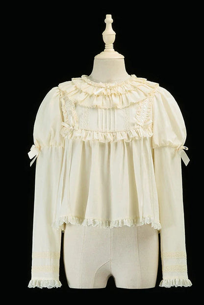 [pre-order] Marionette Lolita Jumper Skirt + Ruffle Collar Top + Flare Skirt + Lolita Dress