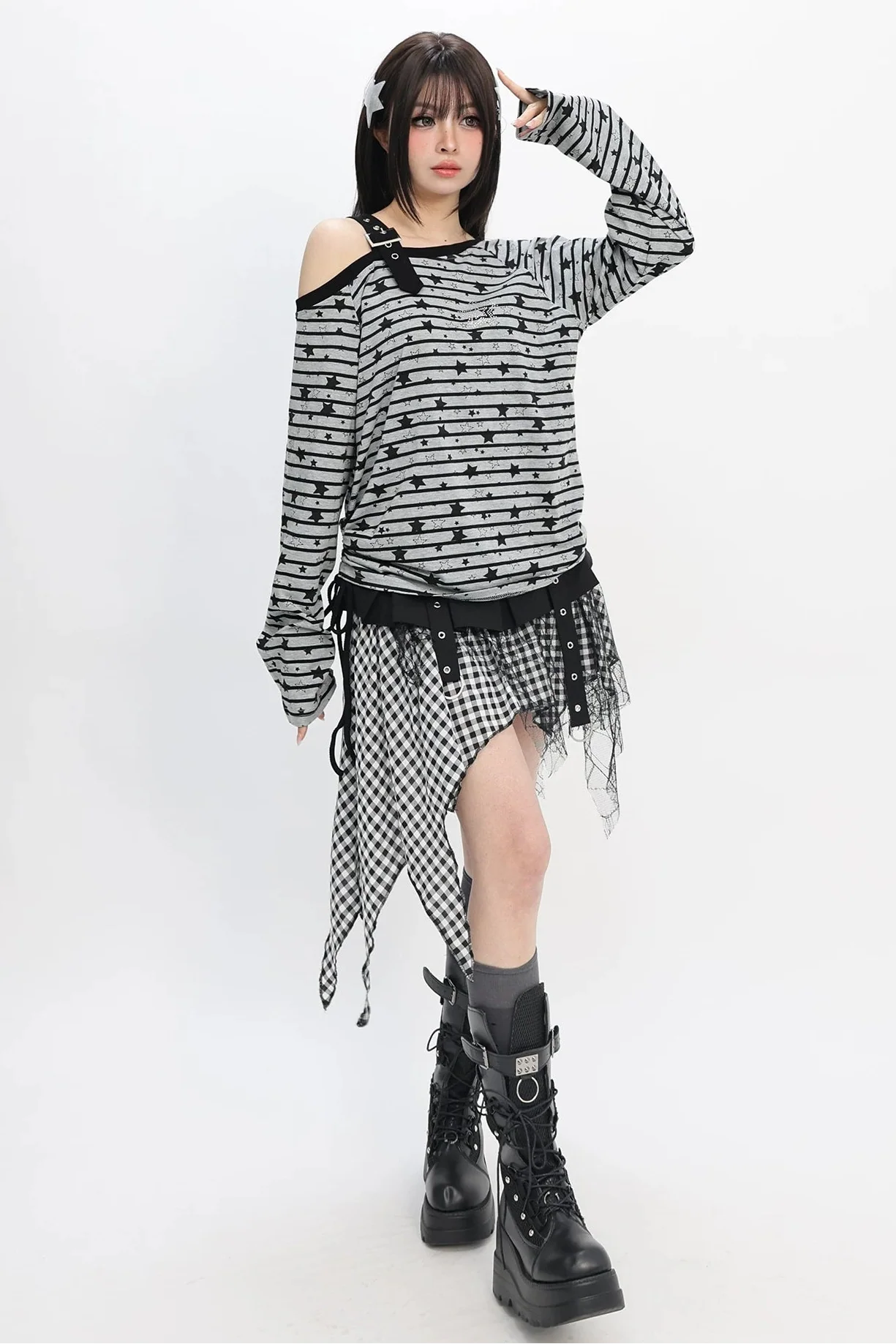 Sweet Cool One-shoulder Loose Top