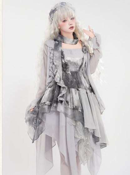 [pre-order] Light Rose Skirt + Cardigan