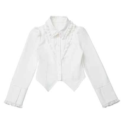 College Jacket + Suspender Skirt + Blouse + Tie