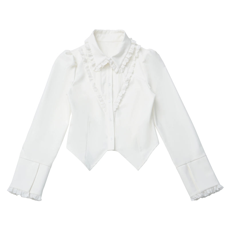 College Jacket + Suspender Skirt + Blouse + Tie