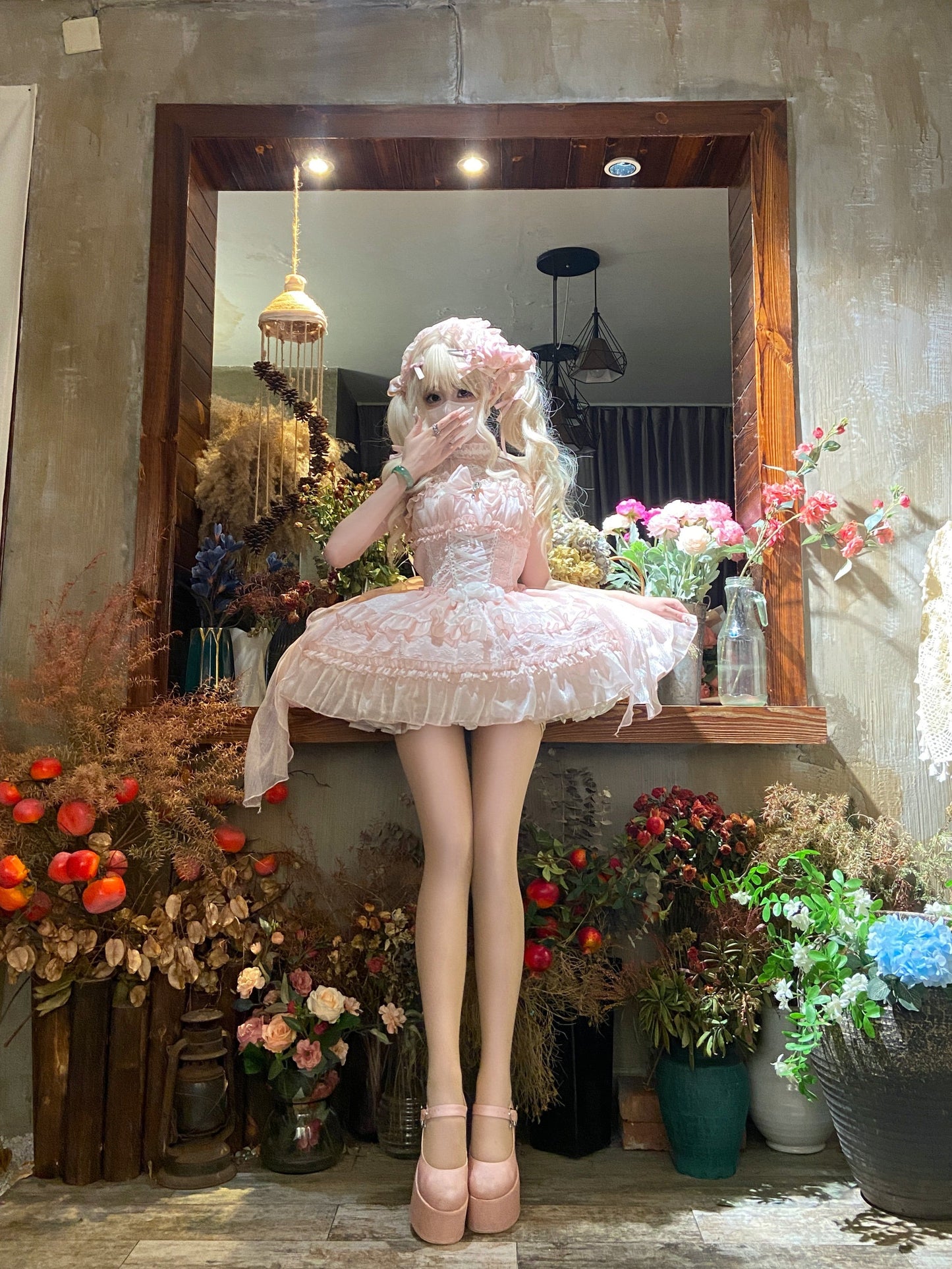 Halter Neck Sleeveless Sugar Lolita Dress