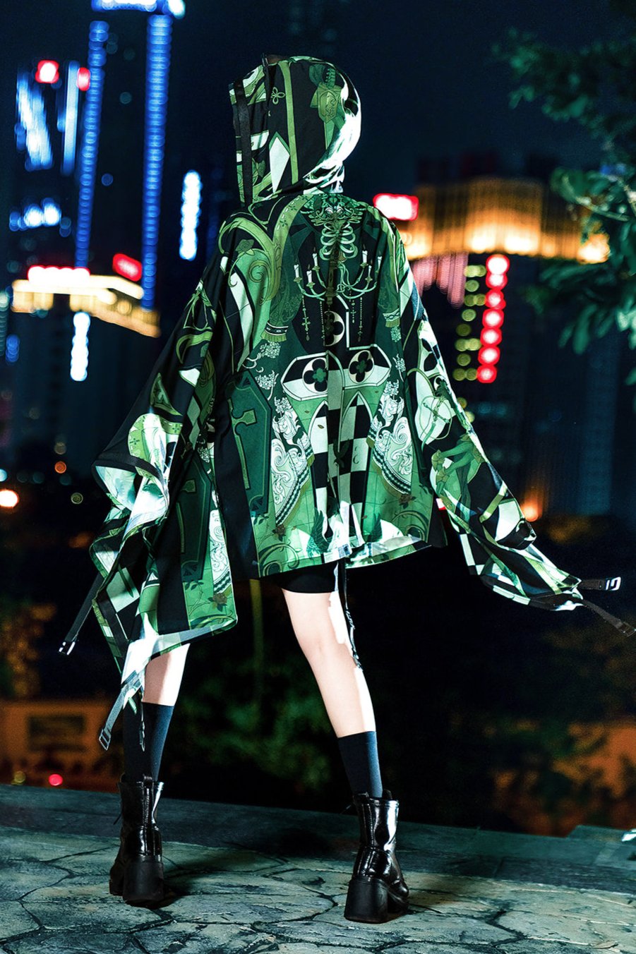 Dark Knight Command Cyberpunk Cat Ear Suit