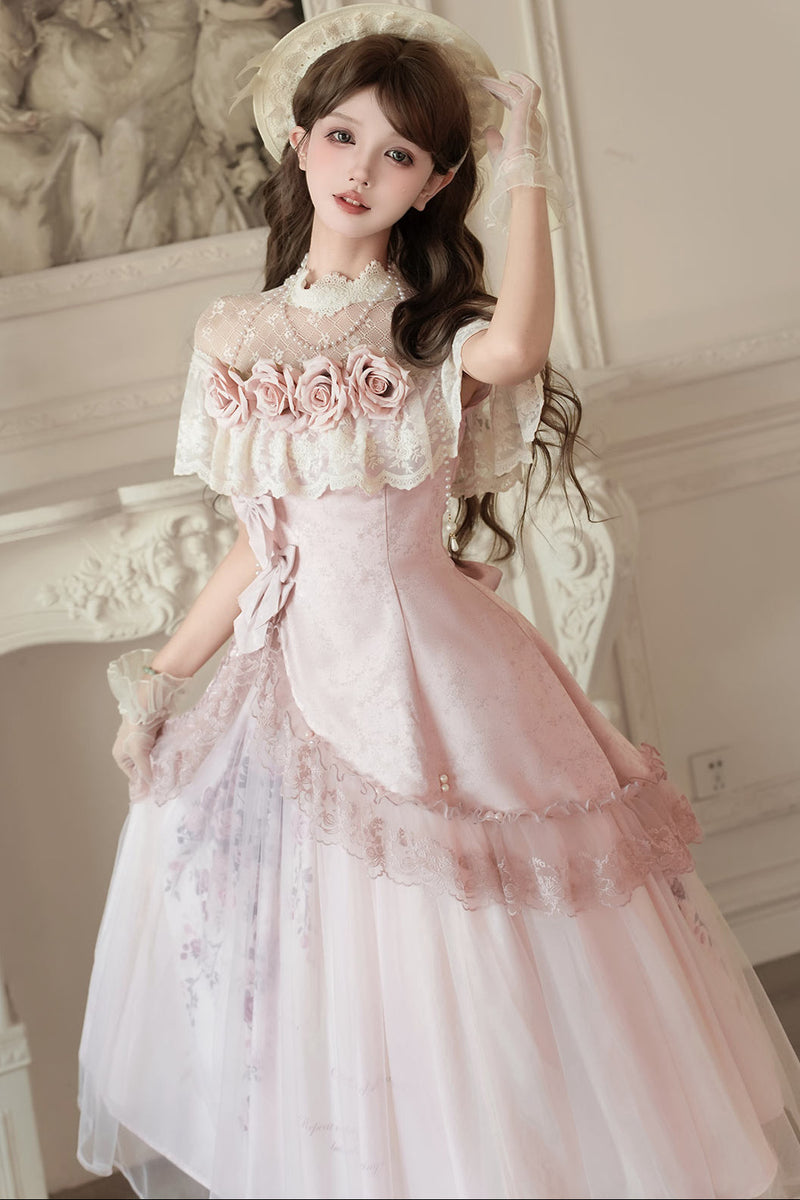 Sweet Pink Rose Lolita Set