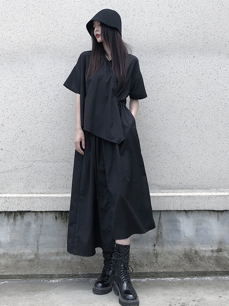 Black Dress Niche Design Regular Skirt