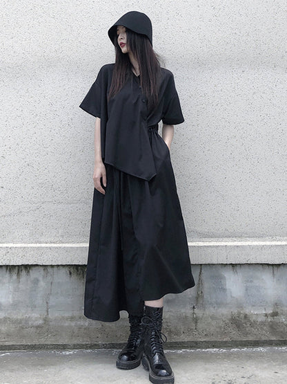 Black Dress Niche Design Regular Skirt