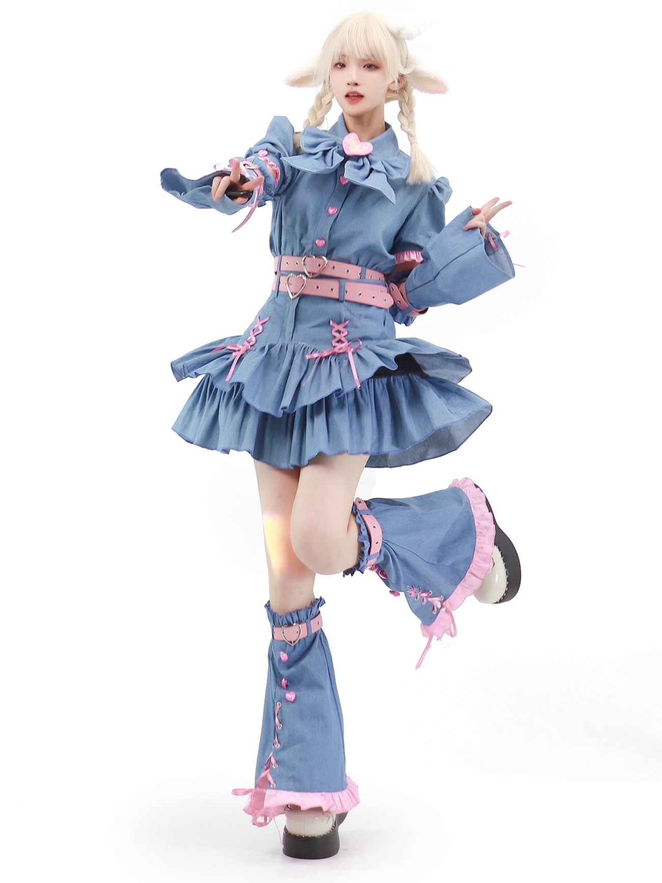 Y2k Sweet Girl Cosplay 4-piece Set