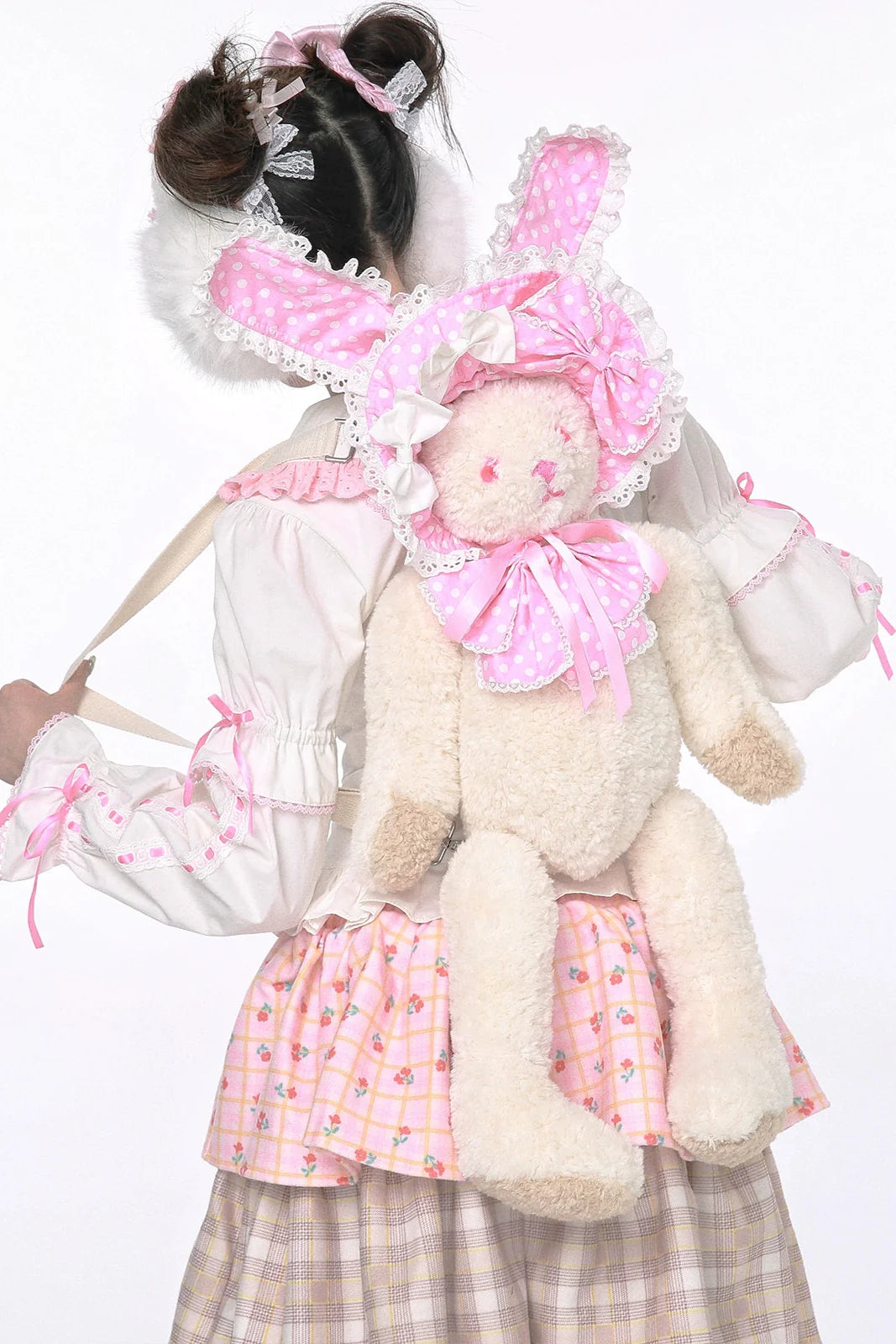Dot Hat Rabbit Backpack