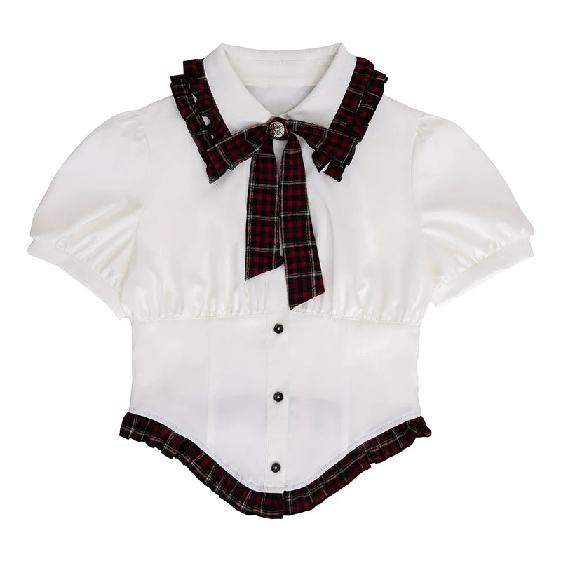 Gothic Academy Idol Lolita Strap Skirt + Shirt + Sleeves