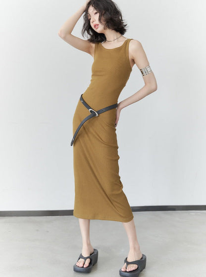 Camisole Long Knit Dress