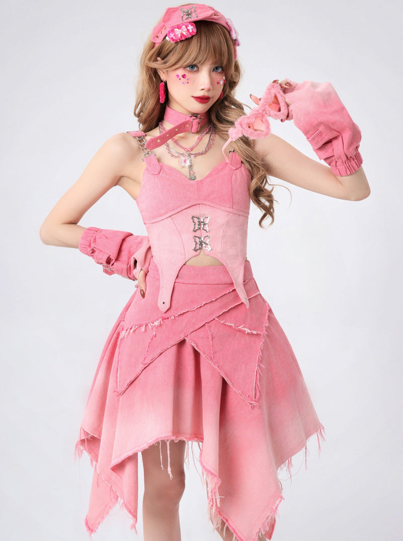Y2k Gradient Dress + Gradient Set