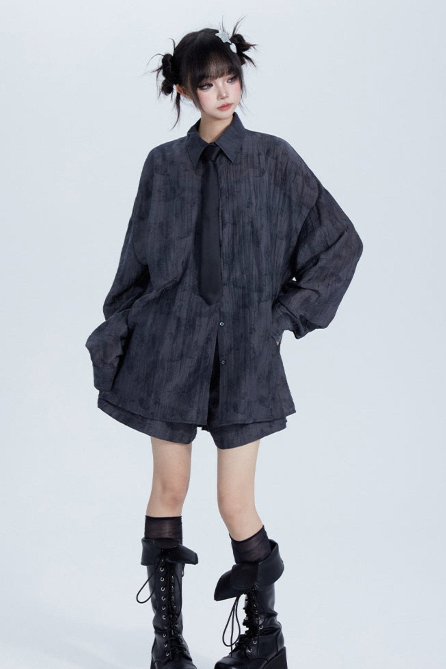 Summer Tencel Shirt & Shorts Set