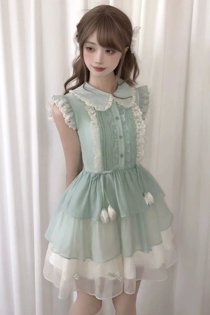 Lily Flying Lace Sleeveless Dress