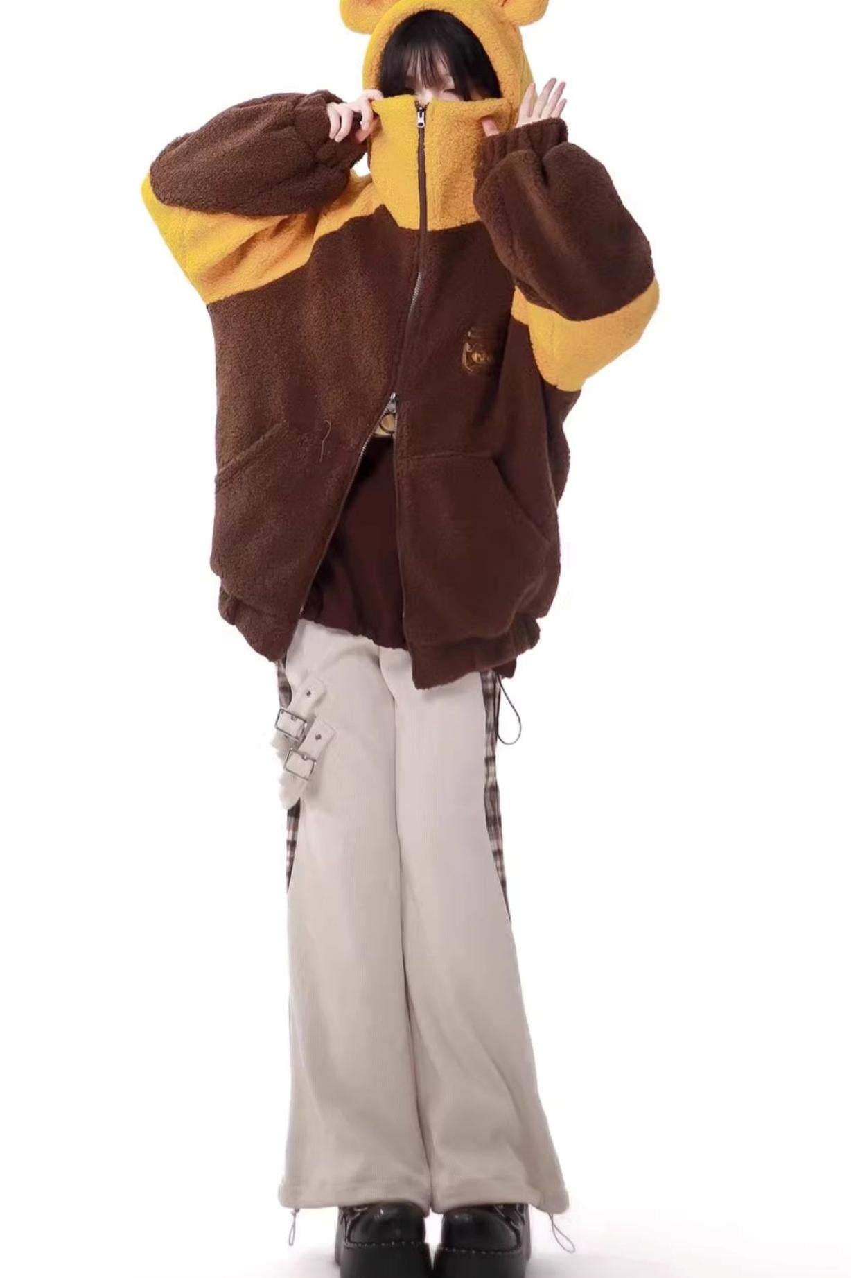 Simple Coffee Sweatshirt and Skirt Set
