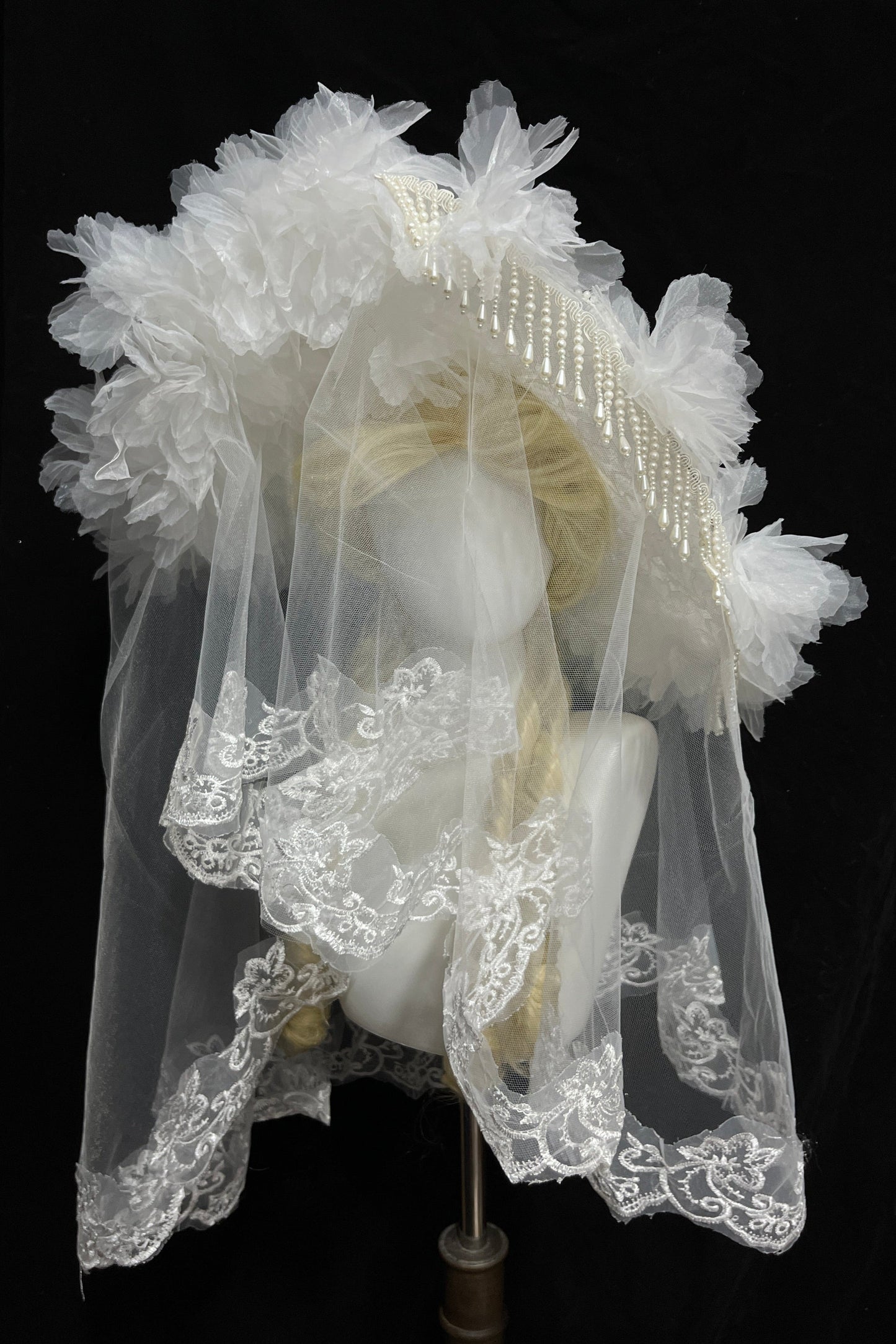Dark Flower Lolita Gothic Hat