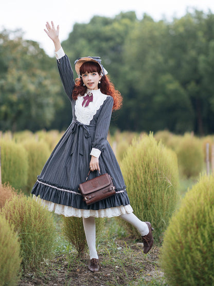 Classical Striped Volume Lolita Dress [pre-order]