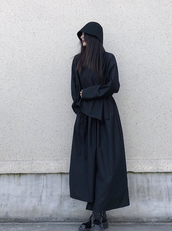 Mode Asymmetric Fake Two Piece Dress