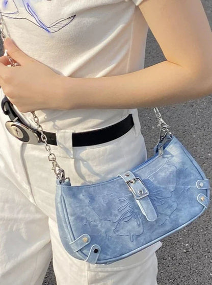 Butterfly Design Belt Mini 2-way Bag