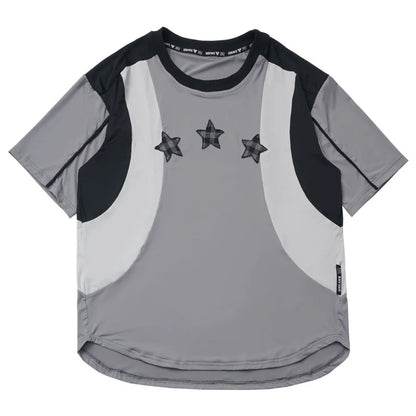 Mode Star Jersey Crew Neck Top + V Neck Top + Short Skirt + Long Skirt