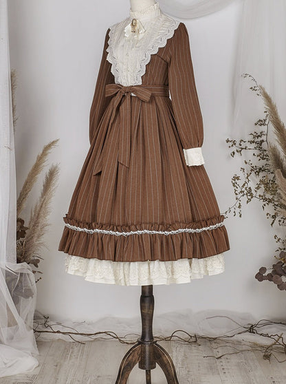 Classical Striped Volume Lolita Dress [pre-order]