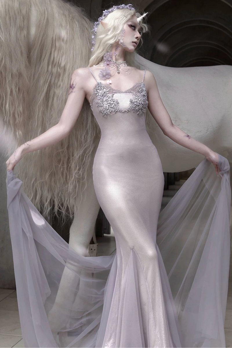 Moonlight Beast Mermaid Dress + Tube Top + Necklace