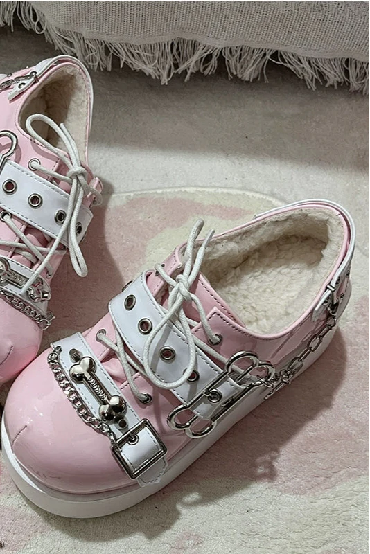 Lantern Angel Bone Platform Shoes