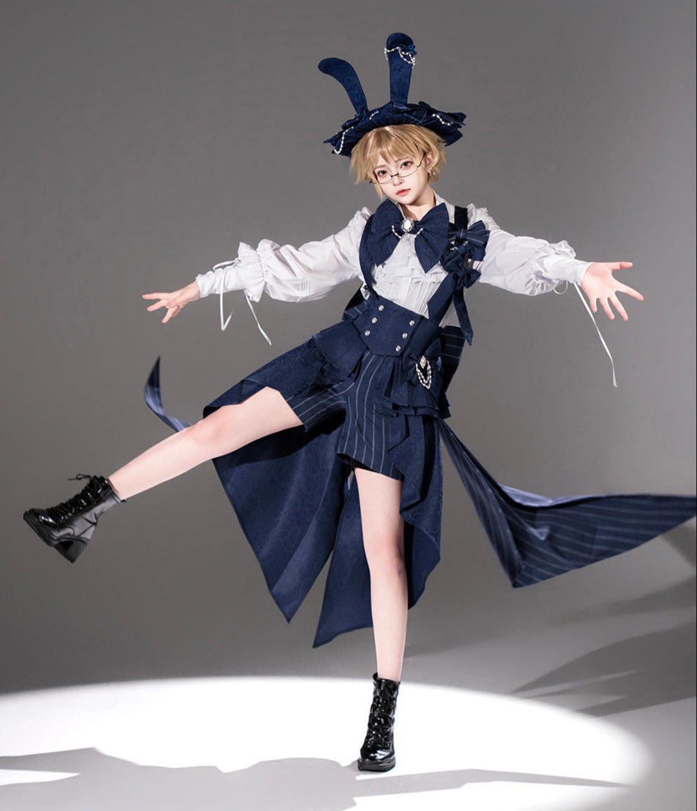 Rabbit Theater Sapphire Blue Prince Bunny Ear Outfit Set + Accessories