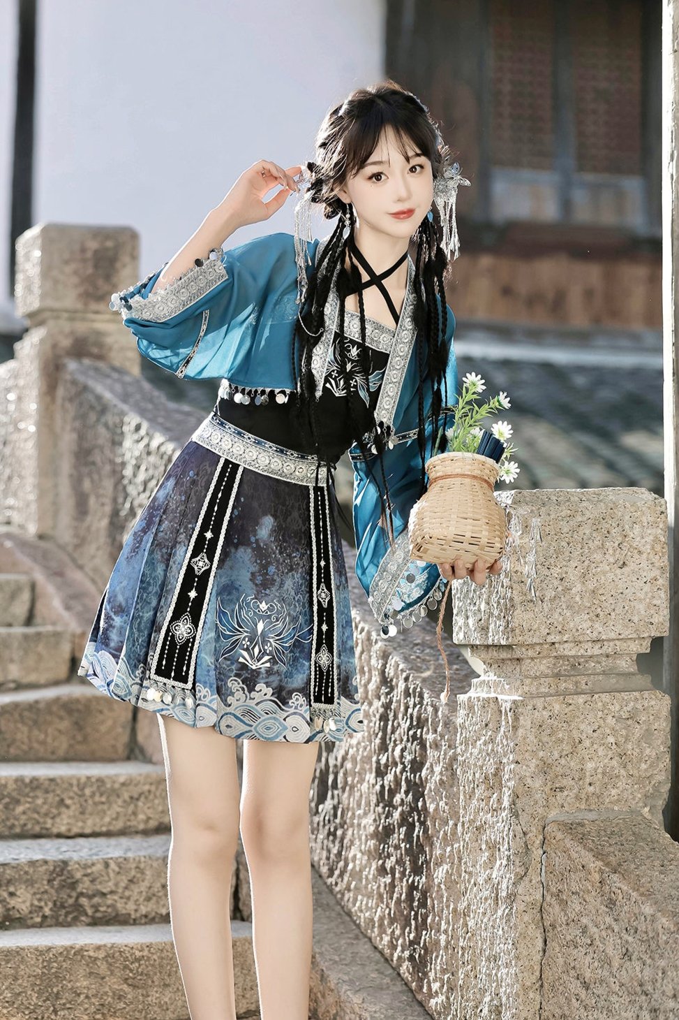 Daily Han Elements Mao Mian Skirt Set