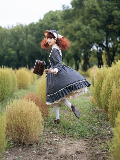 Classical Striped Volume Lolita Dress [pre-order]