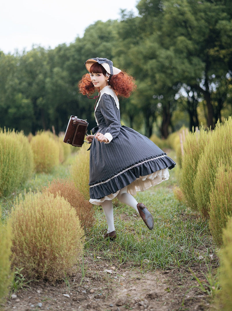 Classical Striped Volume Lolita Dress [pre-order]