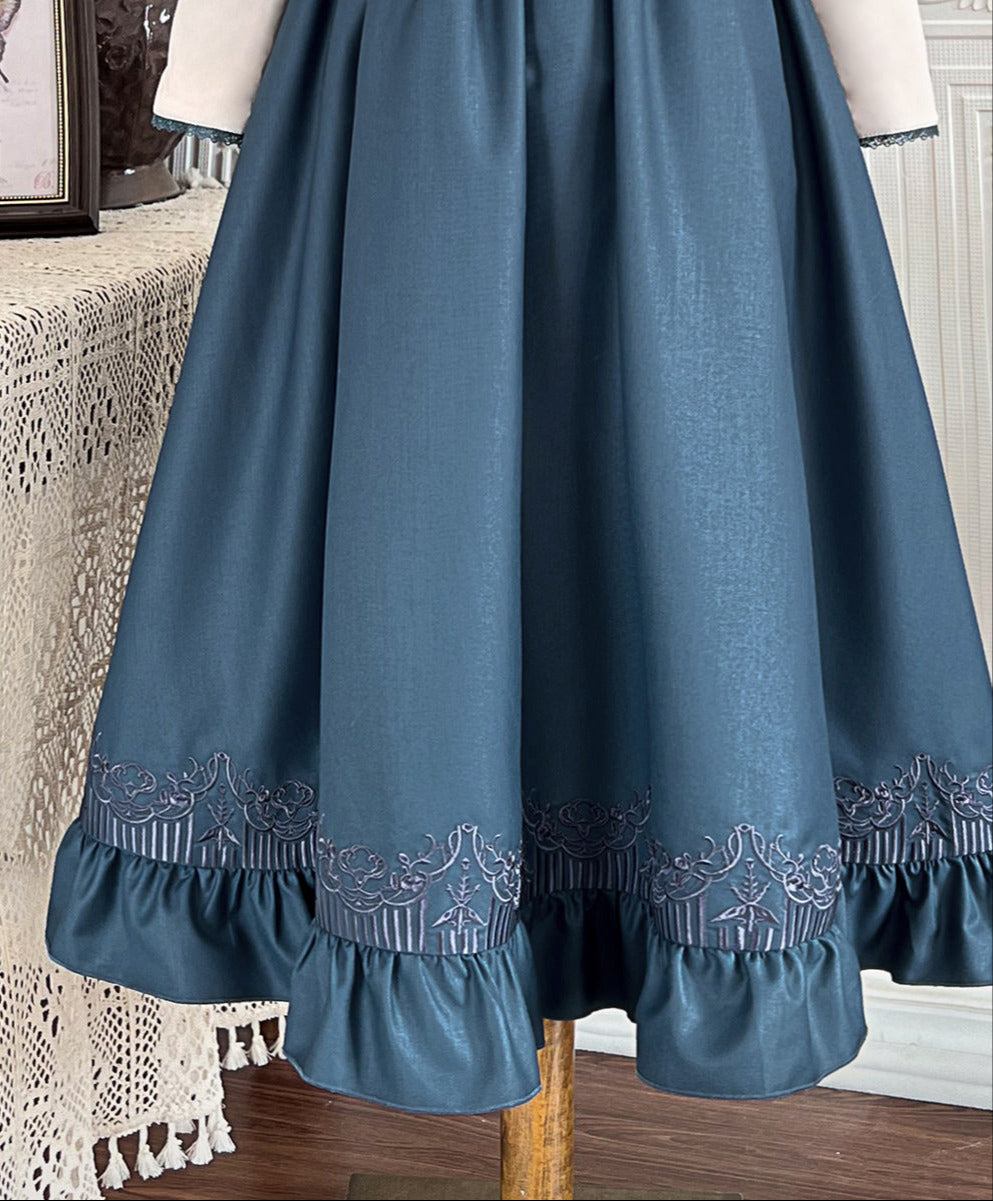 [pre-order] Retro Lolita Classic Blouse Skirt Shawl Suit