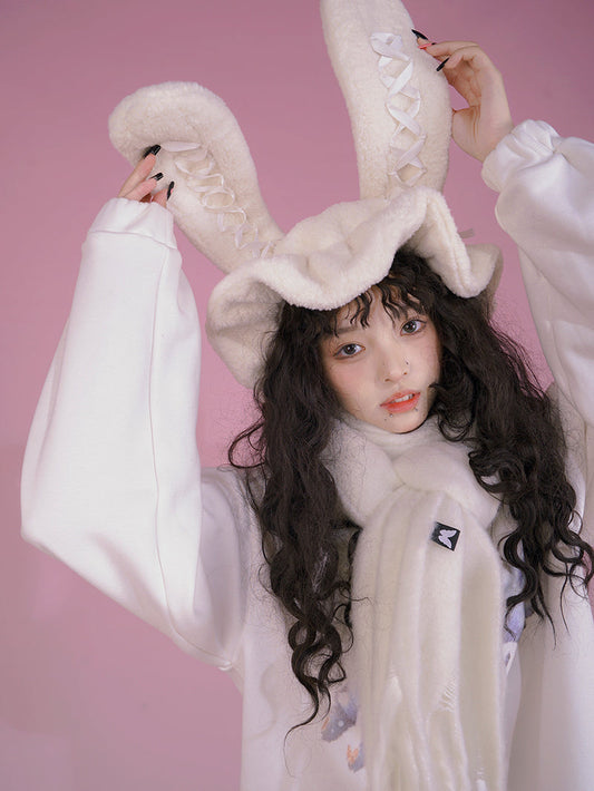 Lace-up Rabbit Snow Hat