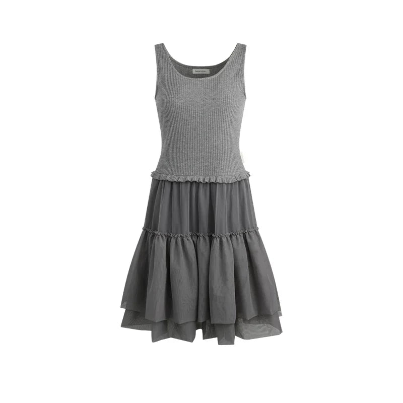 Y2k Tulle Vest Dress