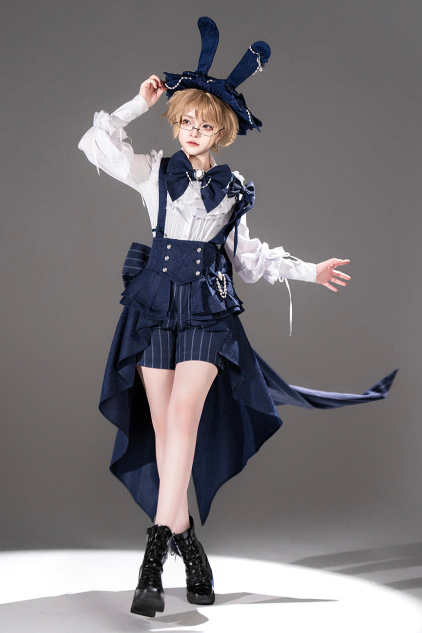 Rabbit Theater Sapphire Blue Prince Bunny Ear Outfit Set + Accessories