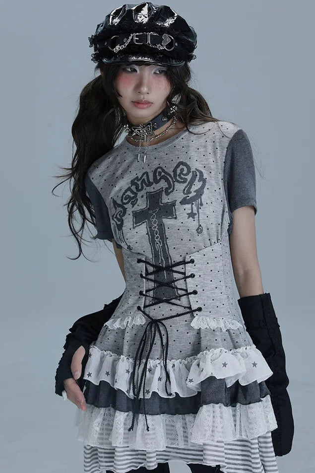 Cross Garden Lace Top