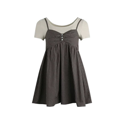 Fake Two-piece Cotton Top