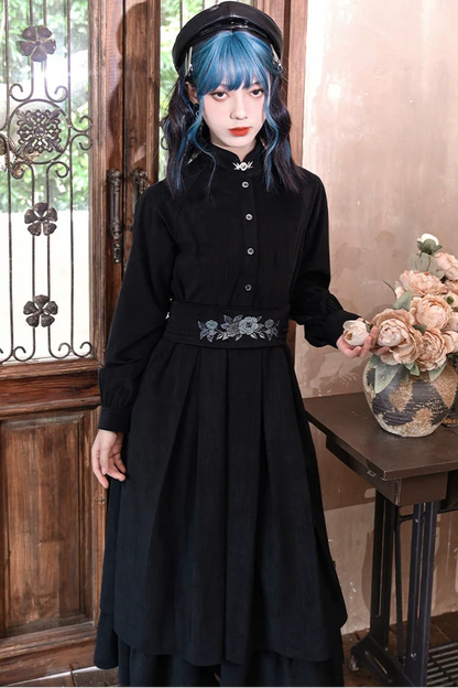 Cheongsam Shirt Long Dress