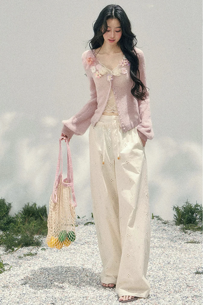 3d Cardigan + Camisole