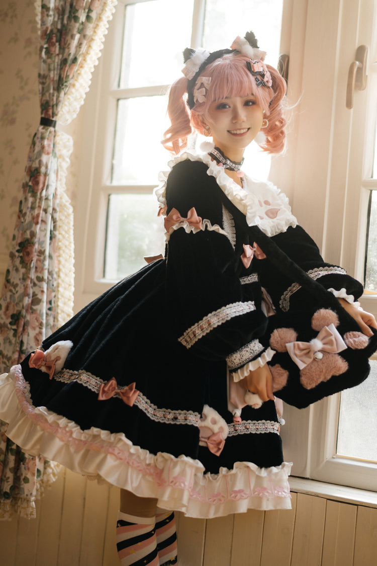 Snow Cat Lolita Dress
