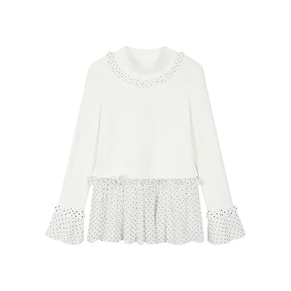 Lace Dreamland Velvet Blouse