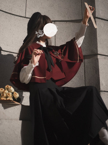 [pre-order] Christine Cape + Vest + Shirt + Long Skirt