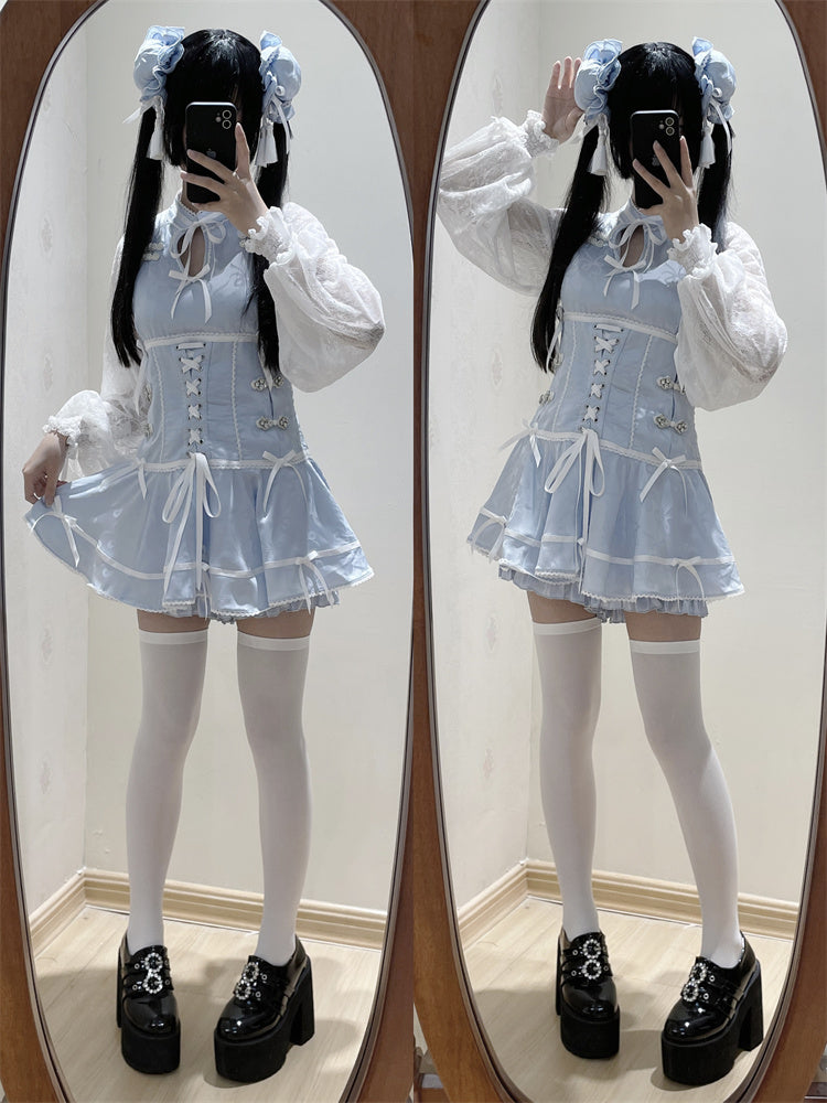 Subculture Chinese-style Top + Shorts