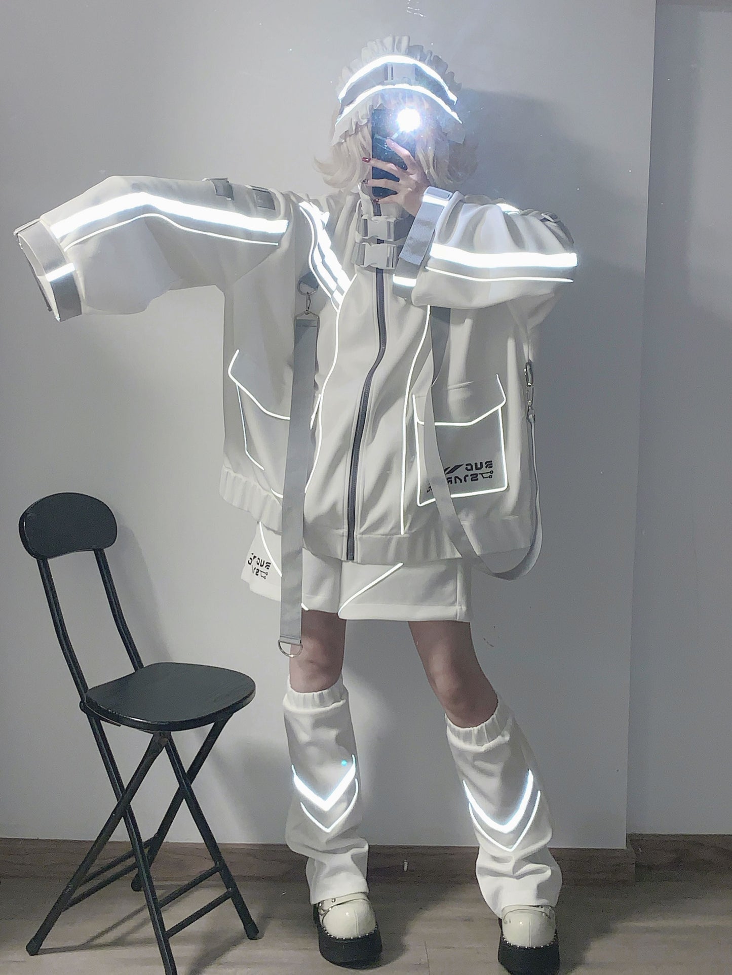 [angel Style] Charge Electronics Original Cyberpunk Sportswear Jacket