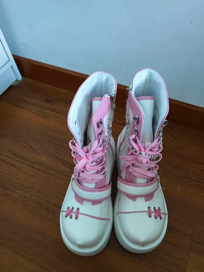 Subculture Mid Calf Half Boots