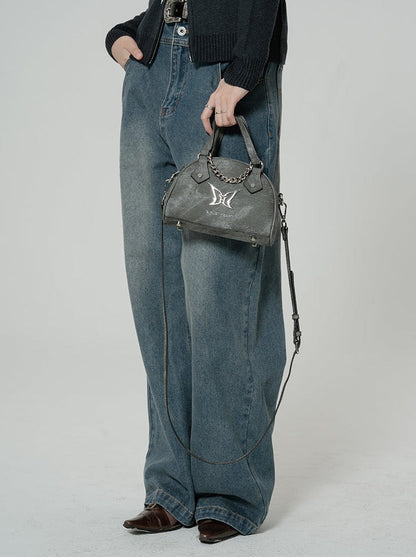 Y2k Butterfly Design Mini Boston Bag