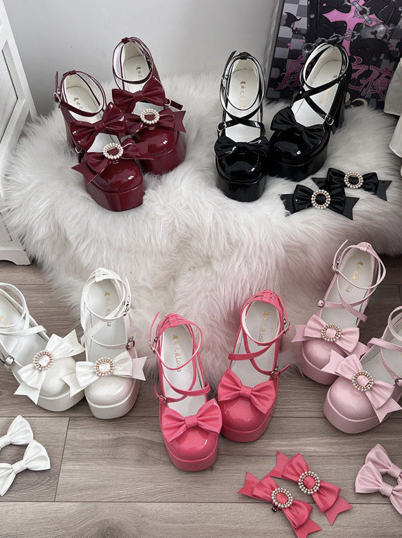 Lolita High Heel Strap Princess Shoes