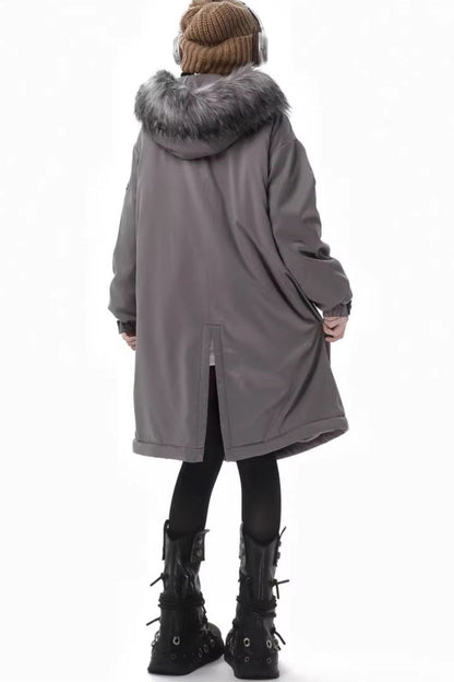 Gray Tone Shadow High End Star Cross Patch Buckle Coat Set